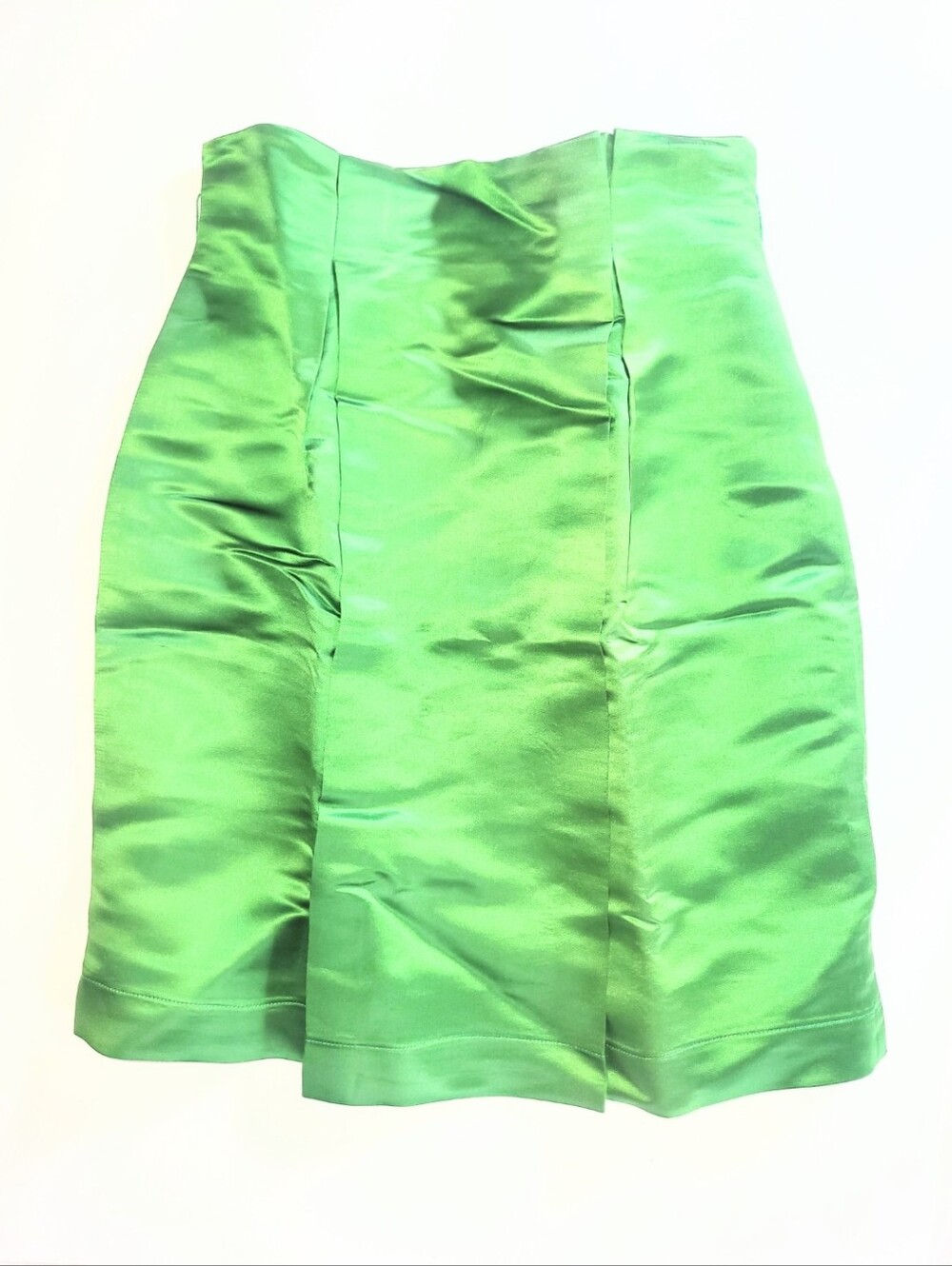Anthropologie Karen Zambos Vintage Couture Silk Structured Mini Pencil Skirt Med